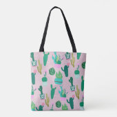 Tote Bag Plantes de cactus cactées rustiques roses du Sud-O (Dos)