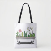 Tote Bag Plantes de Cactus mignons (Devant)