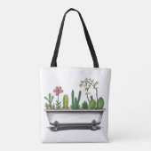 Tote Bag Plantes de Cactus mignons (Dos)