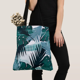 Tote Bag Plantes tropicaux, Imprimerie Botanique / Plage