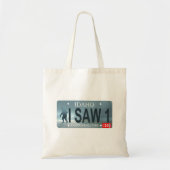 Tote Bag Plaque de licence Sasquatch (Devant)