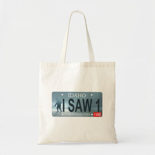 Tote Bag Plaque de licence Sasquatch (Devant)