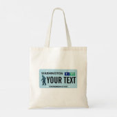 Tote Bag Plaque de licence Washington Sasquatch (Dos)