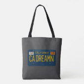 Tote Bag Plaque d'immatriculation Rétro 1969 California Dre (Dos)