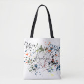Tote Bag Plaques de peinture Messy Moderne Abstrait Votre n (Devant)