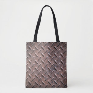 Tote Bag Plaques de surface vieilles en acier non glissant.