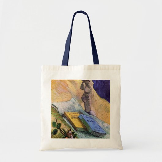 Tote Bag Plaster Statuette Rose et romans Vincent van Gogh (Devant)