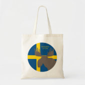 Tote Bag Platine Moose Design Fourre-tout (Devant)
