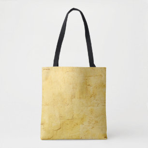 Tote Bag plâtre abstrait jaune clair sur le mur