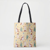 Tote Bag Playful Christmas Cats with Yarn and Holiday Motif (Devant)