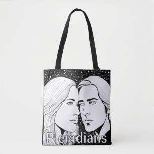Tote Bag Pléiadiennes Grands Extraterrestres Féminins et Ma