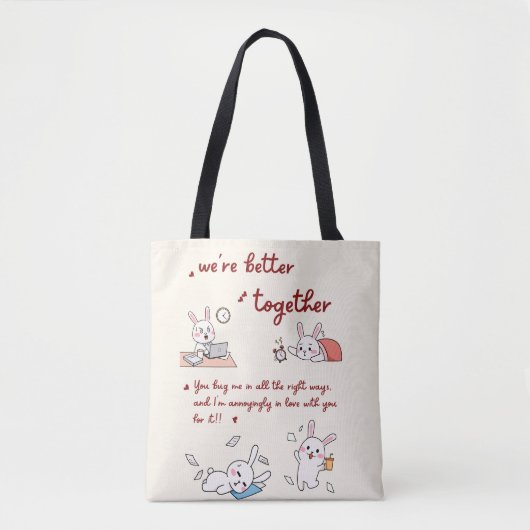 Tote Bag Plein d'amour (Devant)