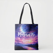 Tote Bag Pleine lune céleste étoiles nuages Mariage mystiqu (Devant)