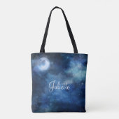 Tote Bag Pleine lune Ciel Lunaire Galaxie céleste (Dos)