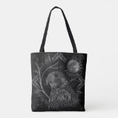 Tote Bag Pleine lune de faucon (Dos)