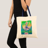 Tote Bag Pleine lune de femme de Yoga (Devant (produit))