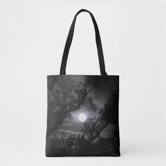Tote Bag Pleine lune par les branches (Devant)