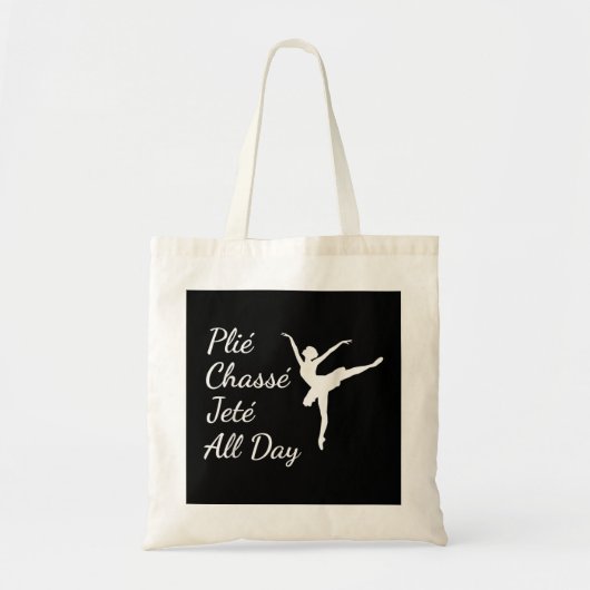 Tote Bag Plie Chasse Jete Toute la journée Mignonne Dance d (Devant)
