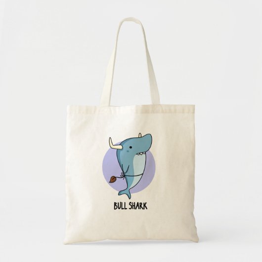 Tote Bag Plonge de requin animal amusant (Devant)