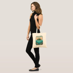 Tote Bag Plongée artistique sur récif corallien vintage à R