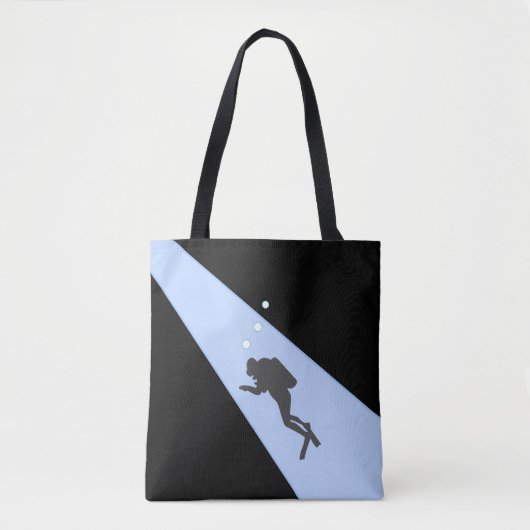 Tote Bag Plongeur gris (Devant)