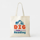 Tote Bag Plongez dans la bibliothèque de l'enseignant de le (Dos)