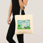 Tote Bag Pluie de fleurs (Devant (produit))