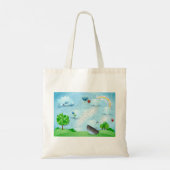 Tote Bag Pluie de fleurs (Dos)
