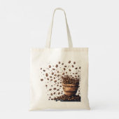 Tote Bag Pluie de grains de café (Dos)