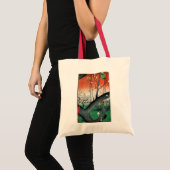 Tote Bag Plum à fleurs, Hiroshige (Devant (produit))