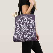 Tote Bag Plum Mandala (De près)