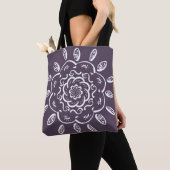 Tote Bag Plum Mandala (De près)
