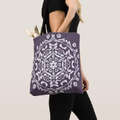 Tote Bag Plum Mandala (De près)