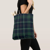 Tote Bag Plum Surprise Plaid (De près)