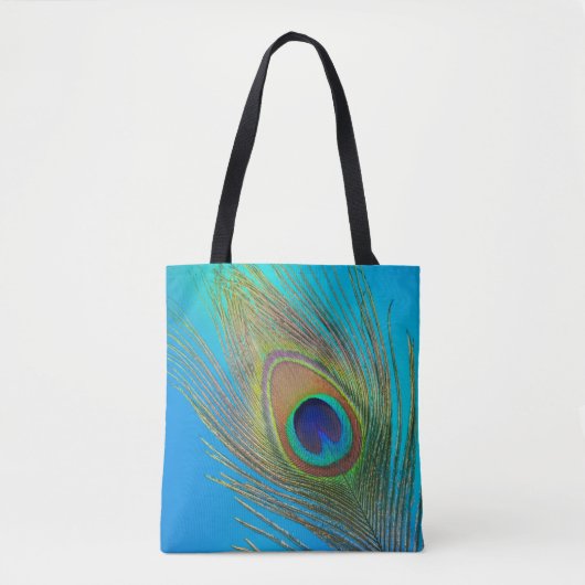Tote Bag Plume de la queue de paon (Devant)