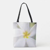 Tote Bag Plumeria blanche - Portrait macro (Dos)