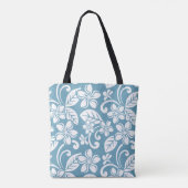 TOTE BAG PLUMÉRIE DE L'ÎLE (BLEU D'ESCLAT) (Dos)