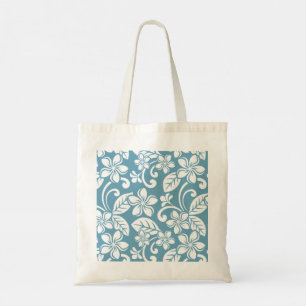 TOTE BAG PLUMÉRIE DE L'ÎLE (BLEU D'ESCLAT)