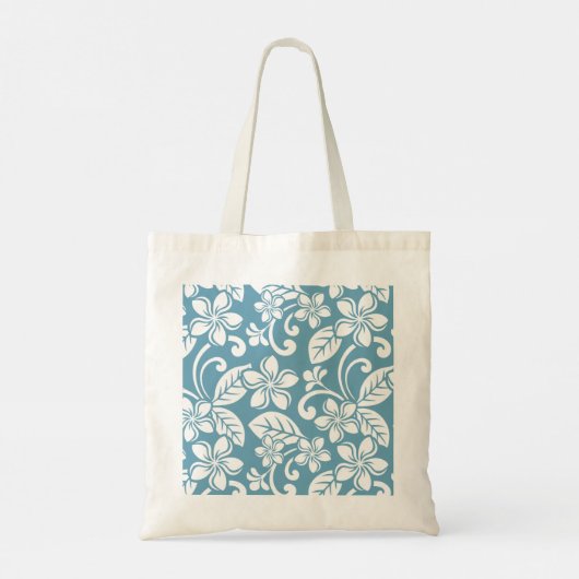 TOTE BAG PLUMÉRIE DE L'ÎLE (BLEU D'ESCLAT) (Dos)