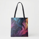 Tote Bag Plumes colorées Abstraites (Devant)