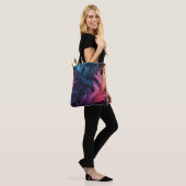 Tote Bag Plumes colorées Abstraites (Sur le modèle)
