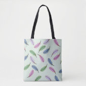 Tote Bag Plumes de chute modernes Pastel (Devant)