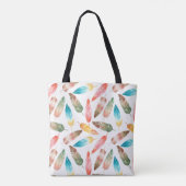 Tote Bag Plumes de couleur (Dos)