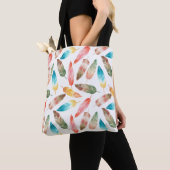 Tote Bag Plumes de couleur (De près)