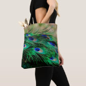 Tote Bag Plumes de paon (De près)
