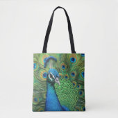 Tote Bag Plumes de paon (Devant)