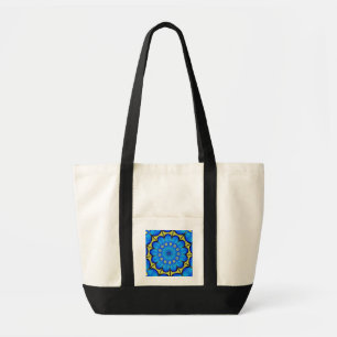 Tote Bag Plumes de paon Kaleidoscope 4