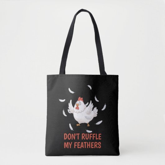 Tote Bag Plumes de poulet (Devant)