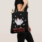 Tote Bag Plumes de poulet (De près)