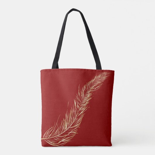 Tote Bag Plumes dorées (Dos)